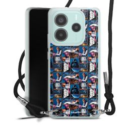 New Carry Case Transparent Stoff schwarz/silber