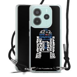 New Carry Case Transparent Stoff schwarz/silber