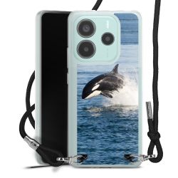 New Carry Case Transparent Stoff schwarz/silber