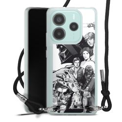 New Carry Case Transparent Stoff schwarz/silber