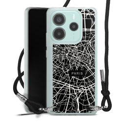 New Carry Case Transparent Stoff schwarz/silber