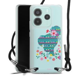 New Carry Case Transparent Stoff schwarz/silber