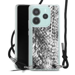 New Carry Case Transparent Stoff schwarz/silber