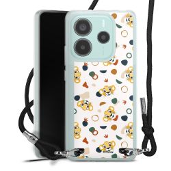 New Carry Case Transparent Stoff schwarz/silber