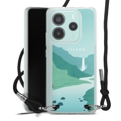 New Carry Case Transparent Stoff schwarz/silber