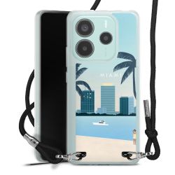 New Carry Case Transparent Stoff schwarz/silber