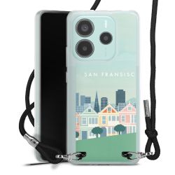 New Carry Case Transparent Stoff schwarz/silber