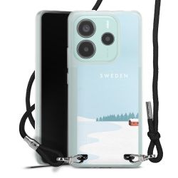 New Carry Case Transparent Stoff schwarz/silber