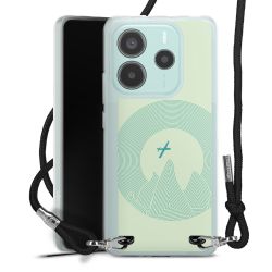 New Carry Case Transparent Stoff schwarz/silber