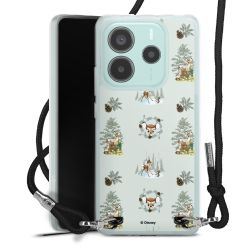 New Carry Case Transparent Stoff schwarz/silber