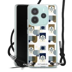 New Carry Case Transparent Stoff schwarz/silber