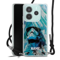 New Carry Case Transparent Stoff schwarz/silber