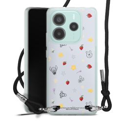 New Carry Case Transparent Stoff schwarz/silber