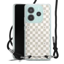 New Carry Case Transparent Stoff schwarz/silber