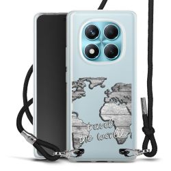 New Carry Case Transparent Stoff schwarz/silber
