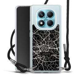 New Carry Case Transparent Stoff schwarz/silber