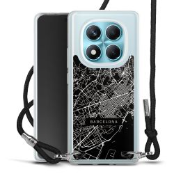 New Carry Case Transparent Stoff schwarz/silber