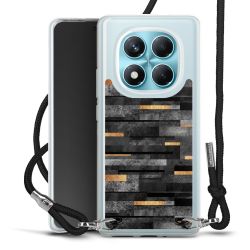 New Carry Case Transparent Stoff schwarz/silber