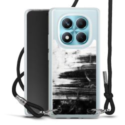 New Carry Case Transparent Stoff schwarz/silber