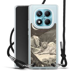 New Carry Case Transparent Stoff schwarz/silber