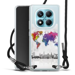 New Carry Case Transparent Stoff schwarz/silber