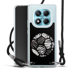 New Carry Case Transparent Stoff schwarz/silber