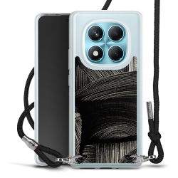 New Carry Case Transparent Stoff schwarz/silber