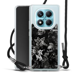 New Carry Case Transparent Stoff schwarz/silber