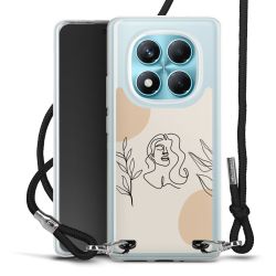 New Carry Case Transparent Stoff schwarz/silber