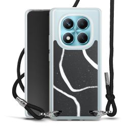 New Carry Case Transparent Stoff schwarz/silber
