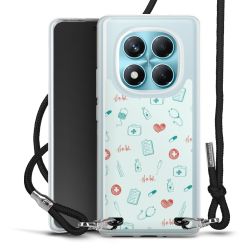 New Carry Case Transparent Stoff schwarz/silber