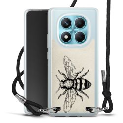 New Carry Case Transparent Stoff schwarz/silber