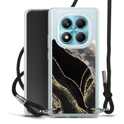 New Carry Case Transparent Stoff schwarz/silber