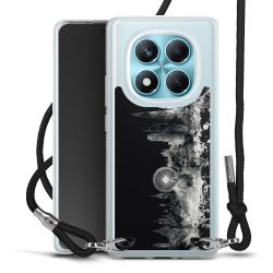 New Carry Case Transparent Stoff schwarz/silber