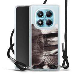 New Carry Case Transparent Stoff schwarz/silber