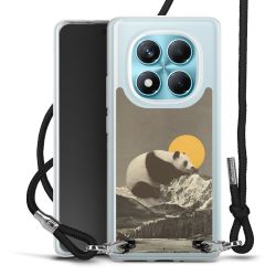 New Carry Case Transparent Stoff schwarz/silber