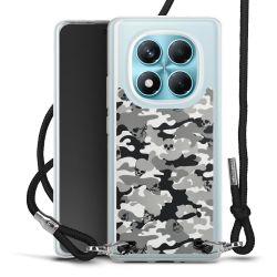 New Carry Case Transparent Stoff schwarz/silber