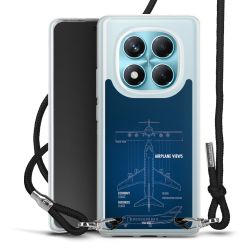 New Carry Case Transparent Stoff schwarz/silber