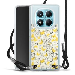 New Carry Case Transparent Stoff schwarz/silber