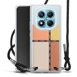 New Carry Case Transparent Stoff schwarz/silber