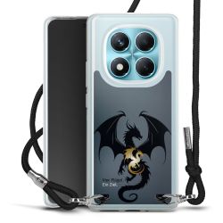 New Carry Case Transparent Stoff schwarz/silber