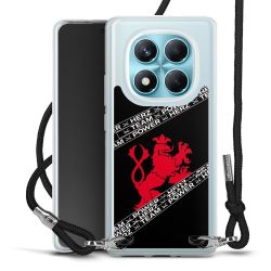 New Carry Case Transparent Stoff schwarz/silber