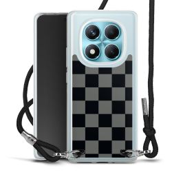 New Carry Case Transparent Stoff schwarz/silber