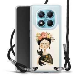 New Carry Case Transparent Stoff schwarz/silber