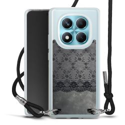 New Carry Case Transparent Stoff schwarz/silber