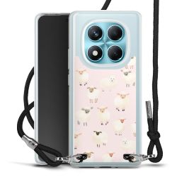 New Carry Case Transparent Stoff schwarz/silber