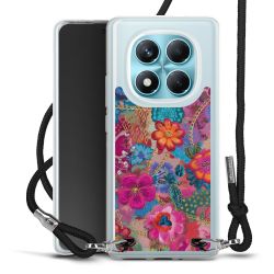 New Carry Case Transparent Stoff schwarz/silber