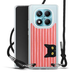 New Carry Case Transparent Stoff schwarz/silber