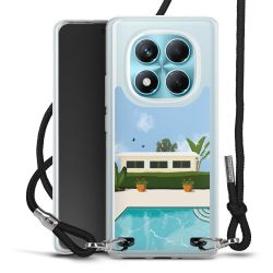 New Carry Case Transparent Stoff schwarz/silber