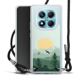 New Carry Case Transparent Stoff schwarz/silber